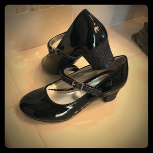 Nine West Kids Patrece Black Patent Shoe